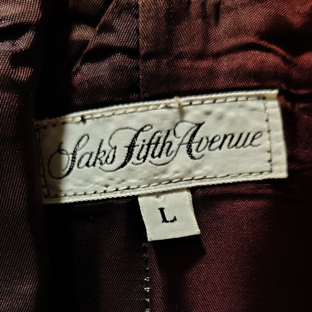 Vintage Saks Fifth Avenue Maxi Leather Skirt - Timeless Elegance!